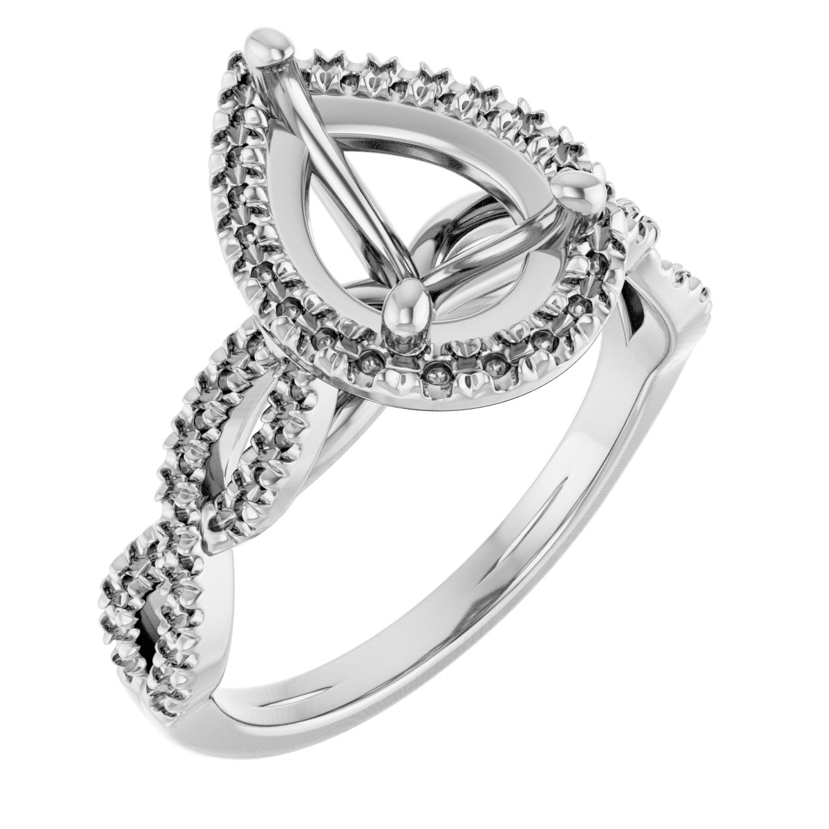 Halo-Style Infinity-Inspired Engagement Ring