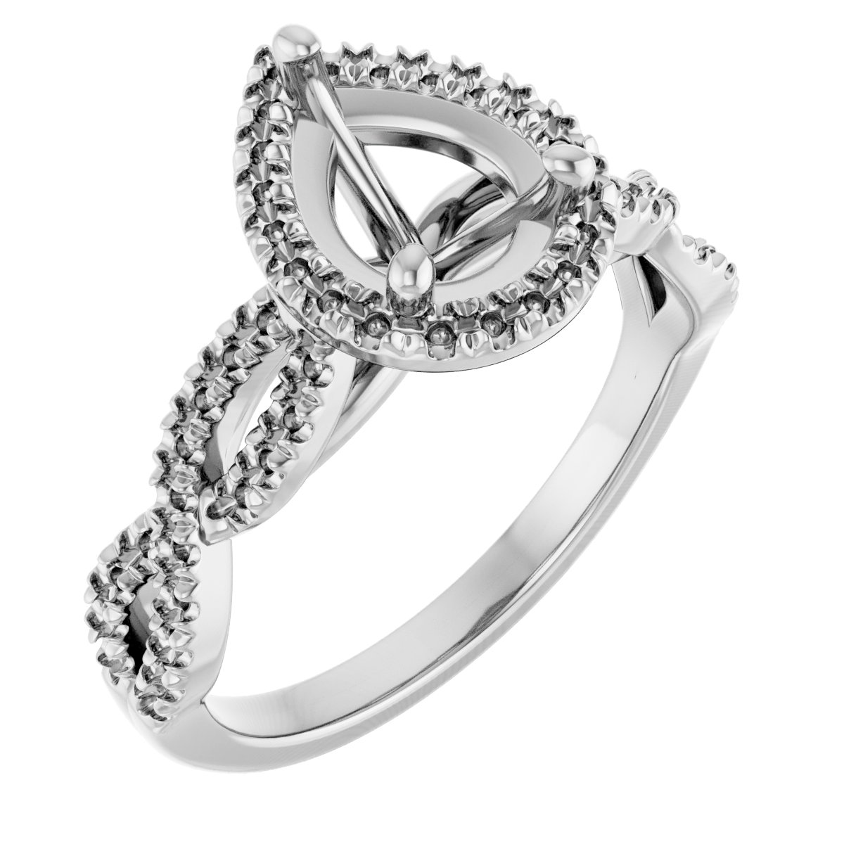 Halo-Style Infinity-Inspired Engagement Ring