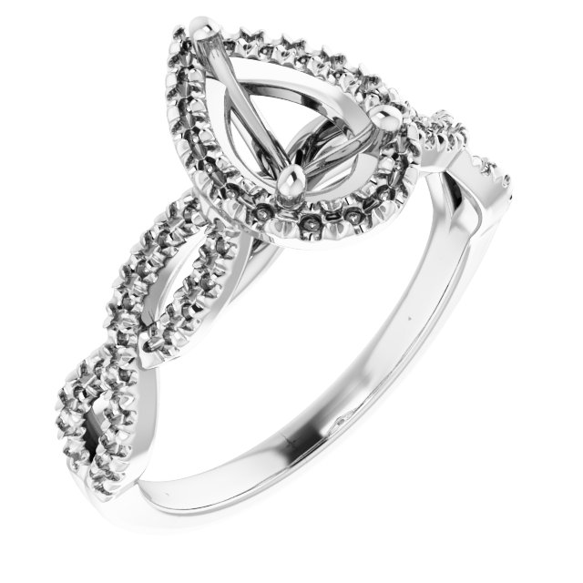 Halo-Style Infinity-Inspired Engagement Ring