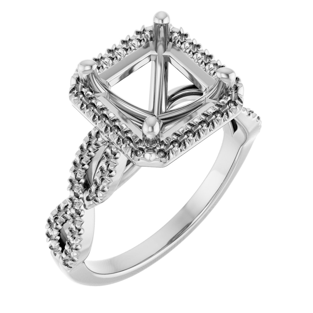 Halo-Style Infinity-Inspired Engagement Ring