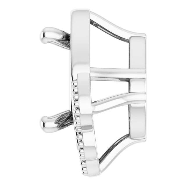 7x5 mm Pear Pendant Mounting view 3