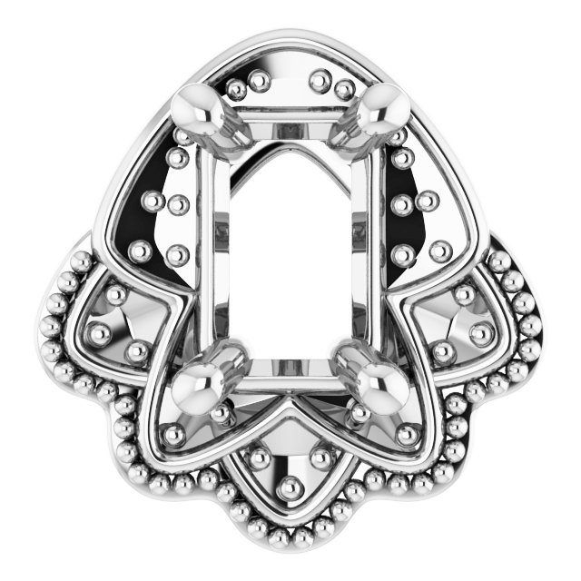 7x5 mm Pear Pendant Mounting