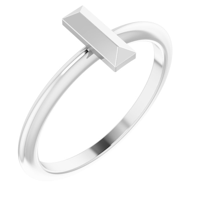 Sterling Silver Stackable Bar Ring 