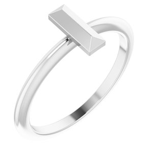 Sterling Silver Stackable Bar Ring 