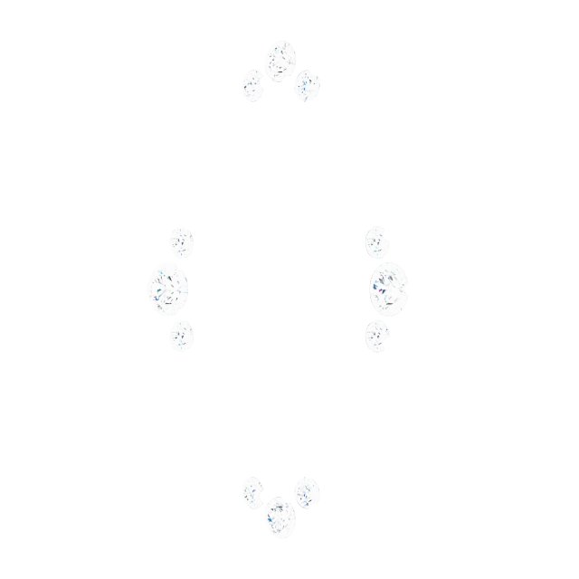 1/5 CTW Lab-Grown Diamond Miraculous Mary Necklace Center view 2