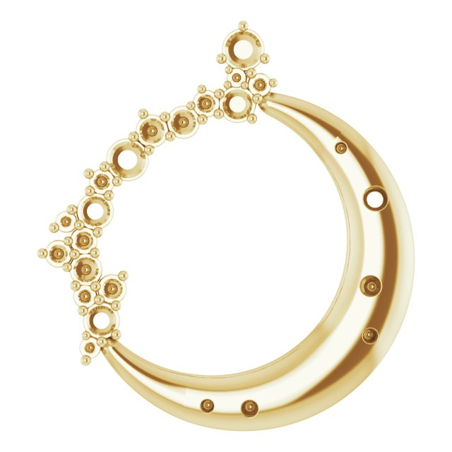 Crescent Moon Necklace or Pendant
