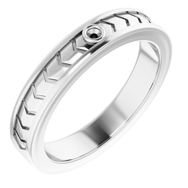 Bezel-Set Geometric Band