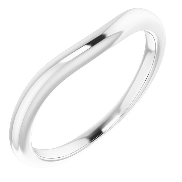 14K White Matching Band