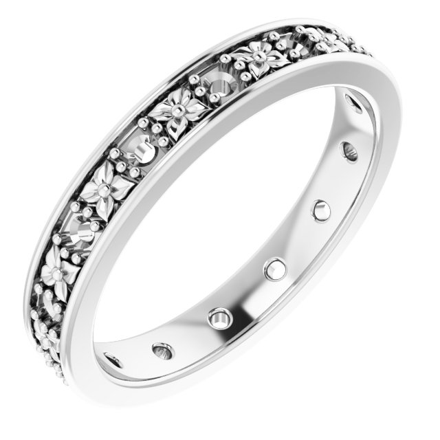 Floral Eternity Band