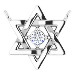 Petite Star of David Necklace or Center