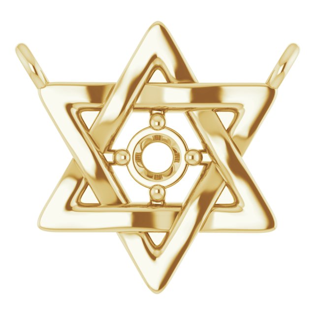 Star of David Necklace or Center