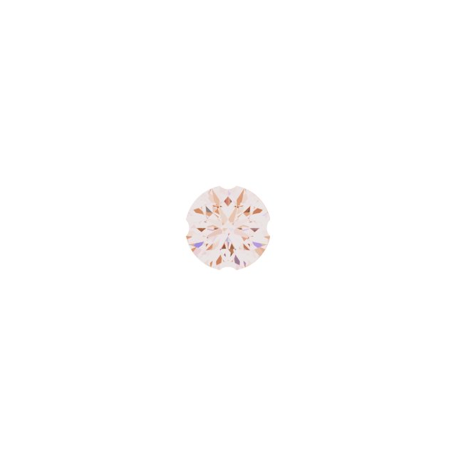 14K Rose .03 CT Natural Diamond Star of David Necklace Center Ref 17440183