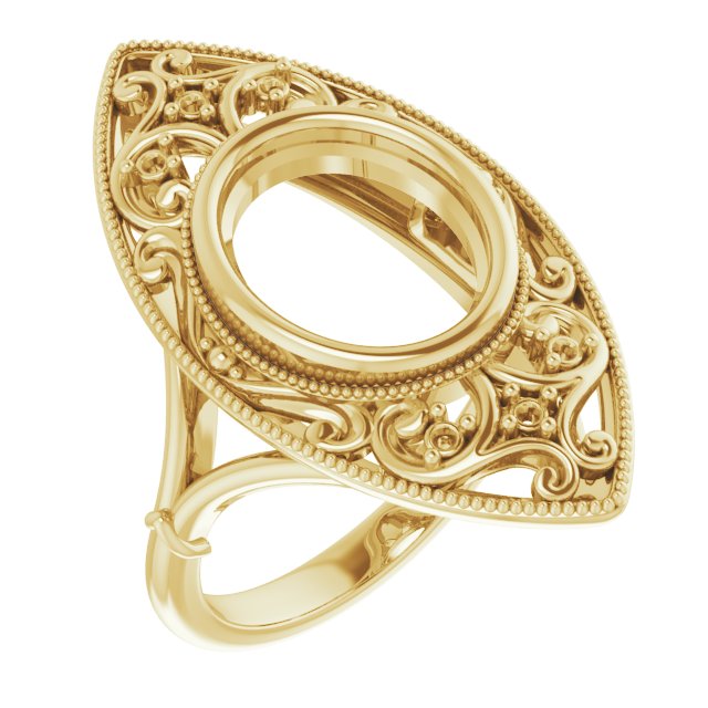 Vintage-Inspired Bezel-Set Ring