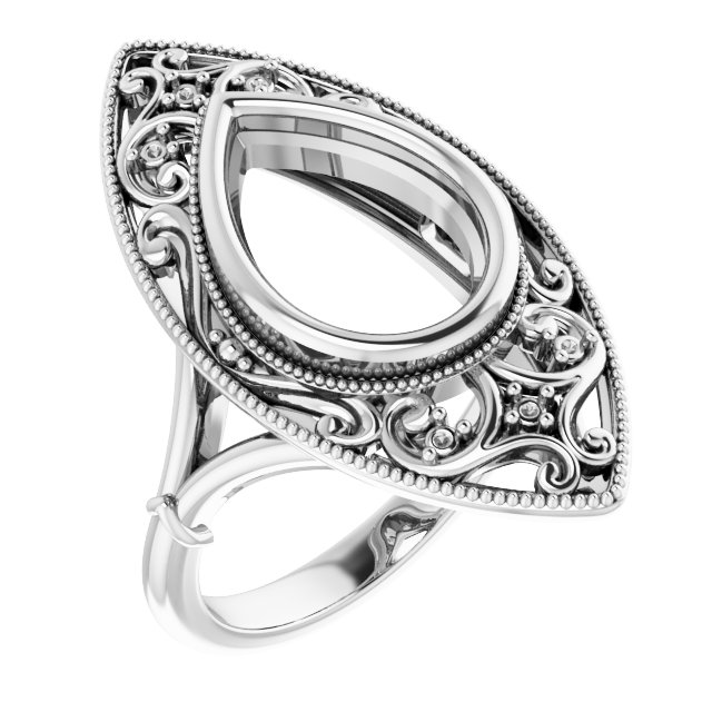 Vintage-Inspired Bezel-Set Ring