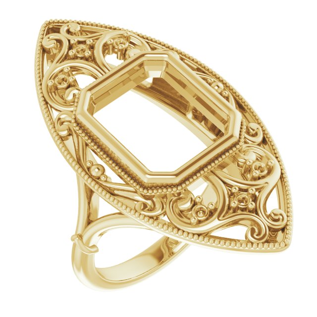 Vintage-Inspired Bezel-Set Ring