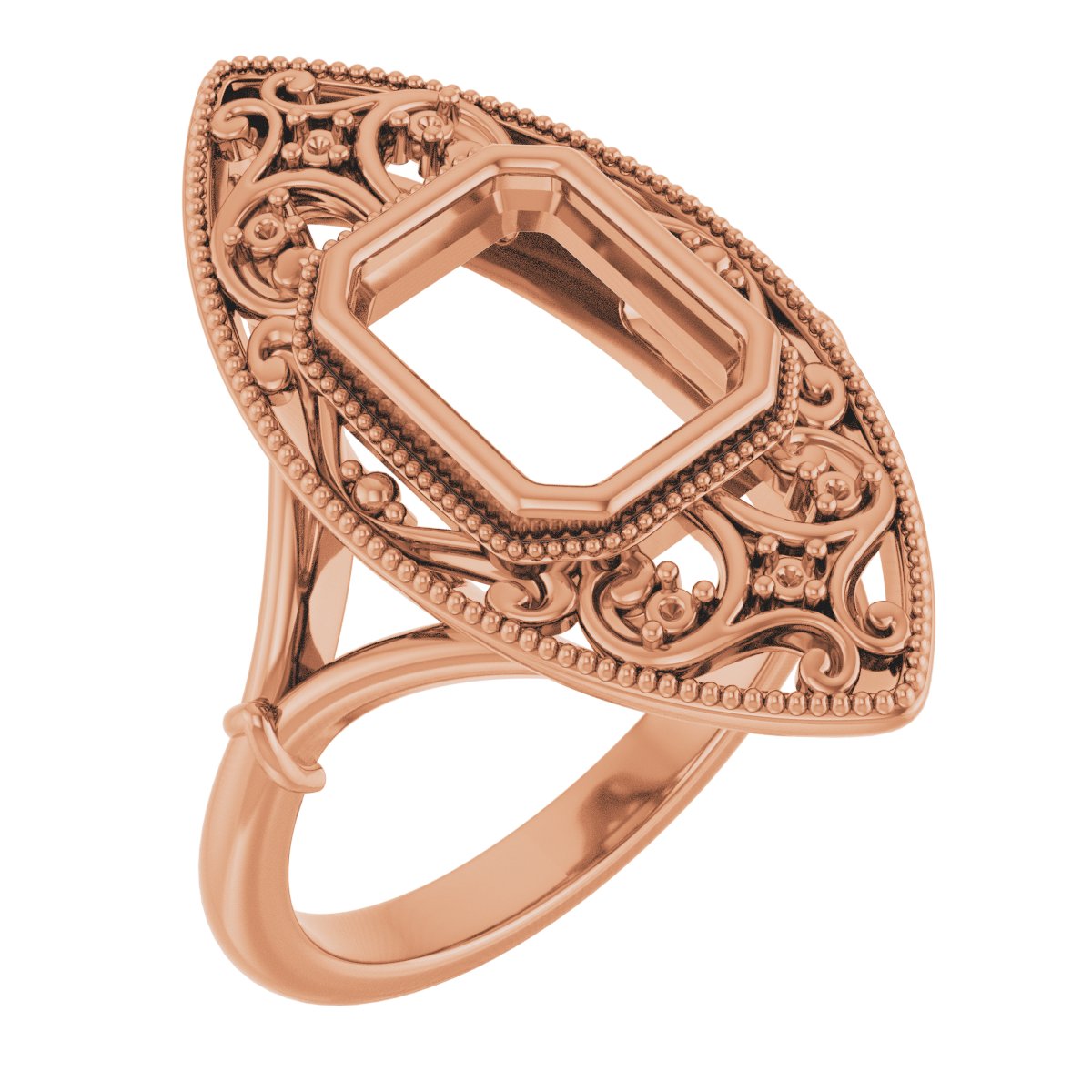 Vintage-Inspired Bezel-Set Ring