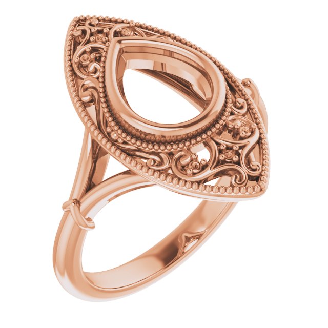 Vintage-Inspired Bezel-Set Ring
