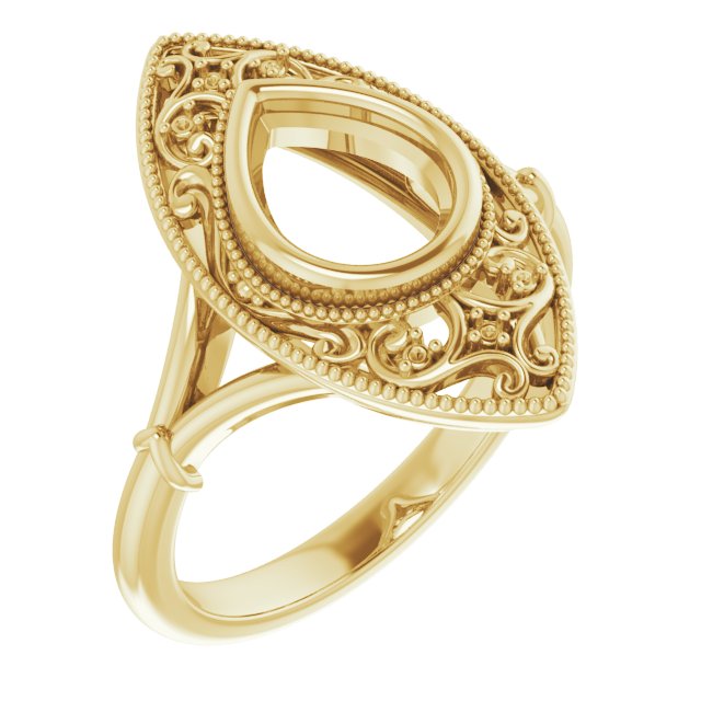 Vintage-Inspired Bezel-Set Ring