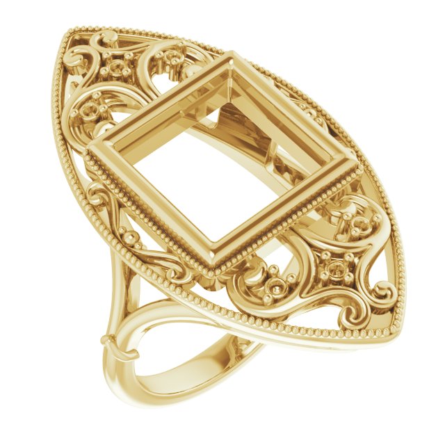 Vintage-Inspired Bezel-Set Ring