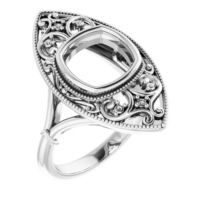 Vintage-Inspired Bezel-Set Ring