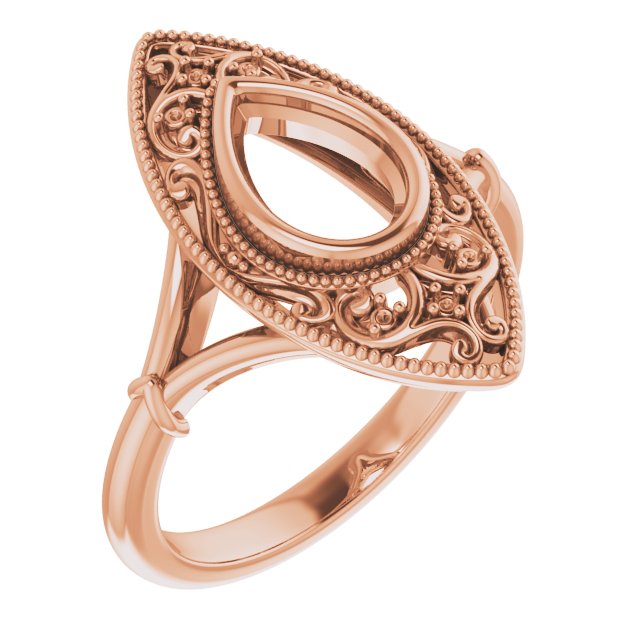 Vintage-Inspired Bezel-Set Ring