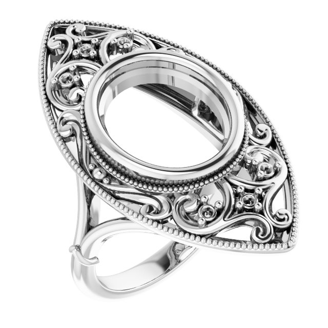 Vintage-Inspired Bezel-Set Ring