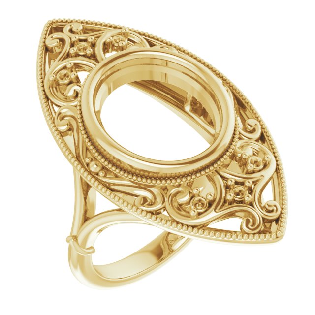 Vintage-Inspired Bezel-Set Ring
