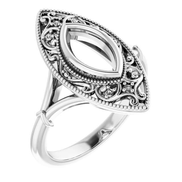 Vintage-Inspired Bezel-Set Ring