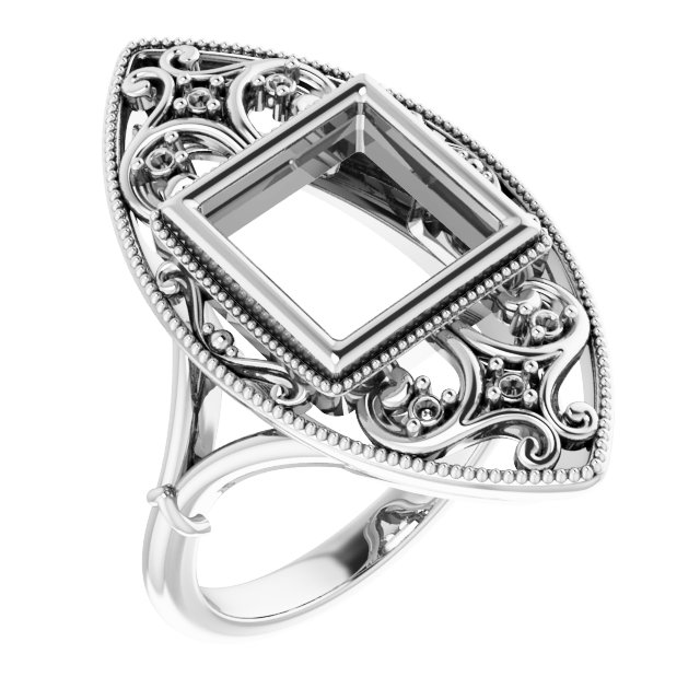 Vintage-Inspired Bezel-Set Ring