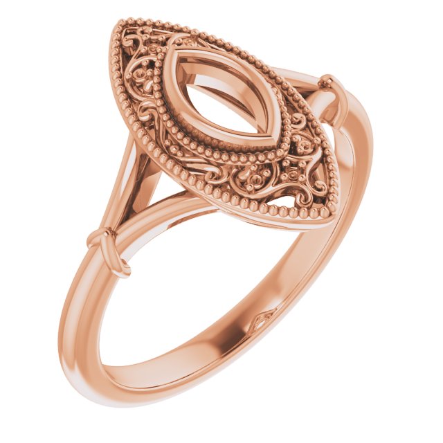 Vintage-Inspired Bezel-Set Ring