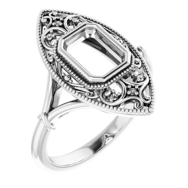 Vintage-Inspired Bezel-Set Ring