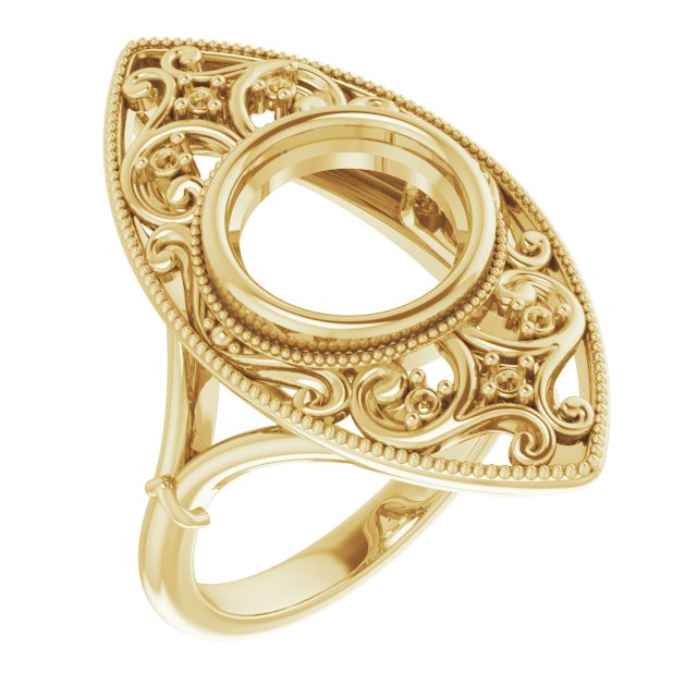 Vintage-Inspired Bezel-Set Ring
