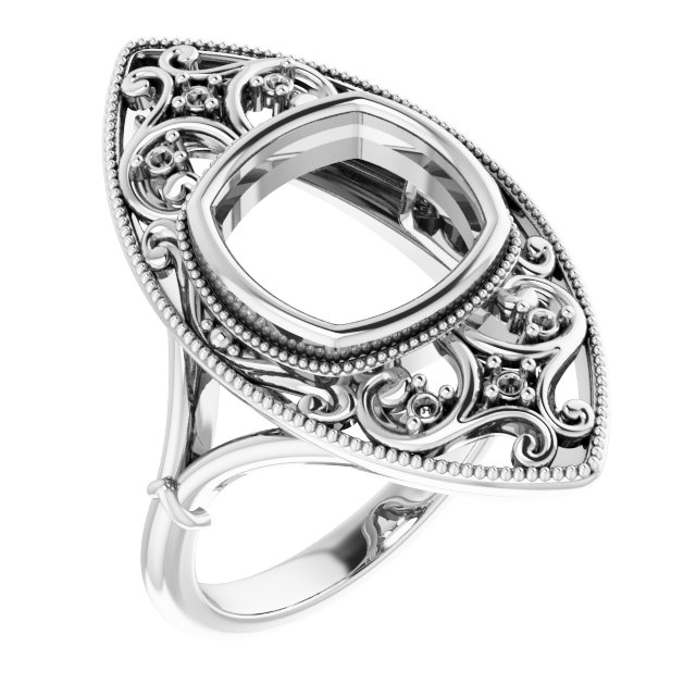 Vintage-Inspired Bezel-Set Ring