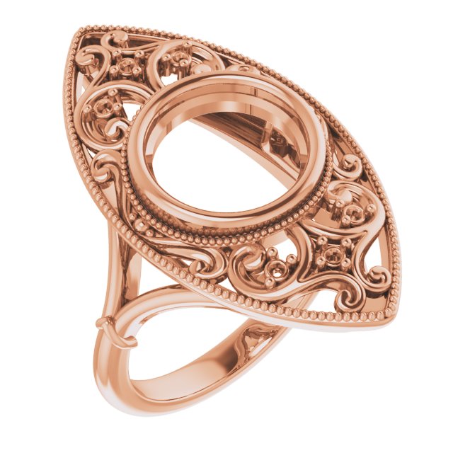 Vintage-Inspired Bezel-Set Ring