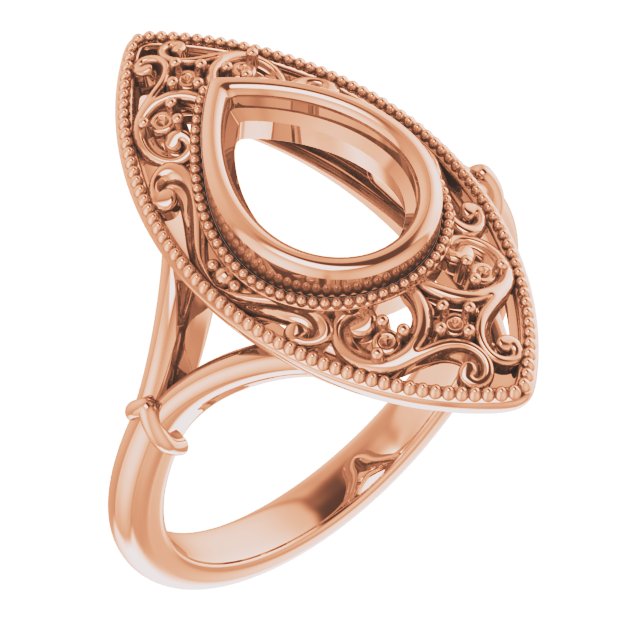 Vintage-Inspired Bezel-Set Ring