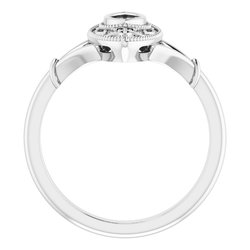 Vintage-Inspired Bezel-Set Ring