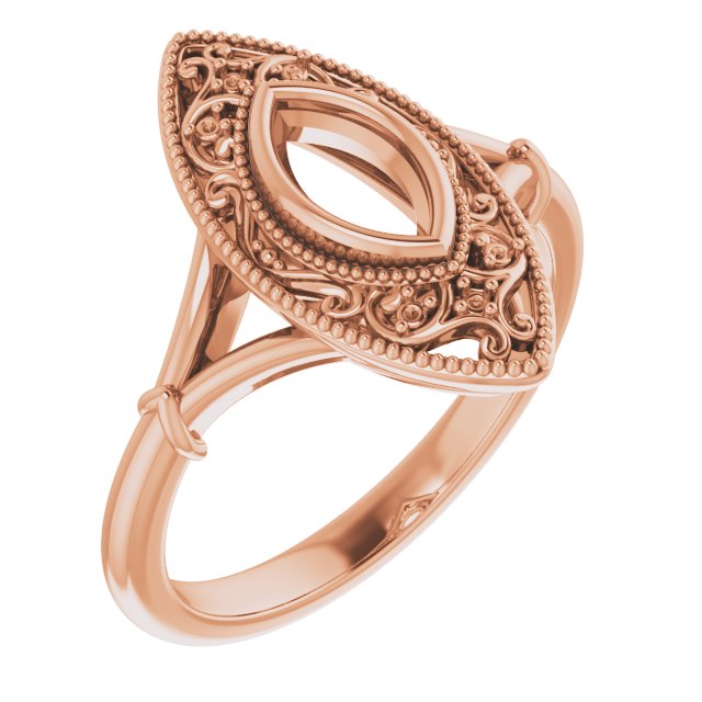 Vintage-Inspired Bezel-Set Ring