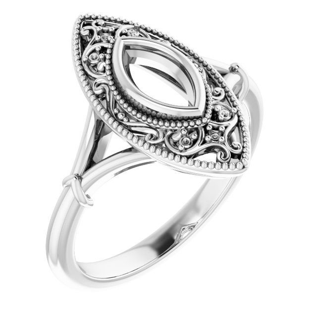 Vintage-Inspired Bezel-Set Ring