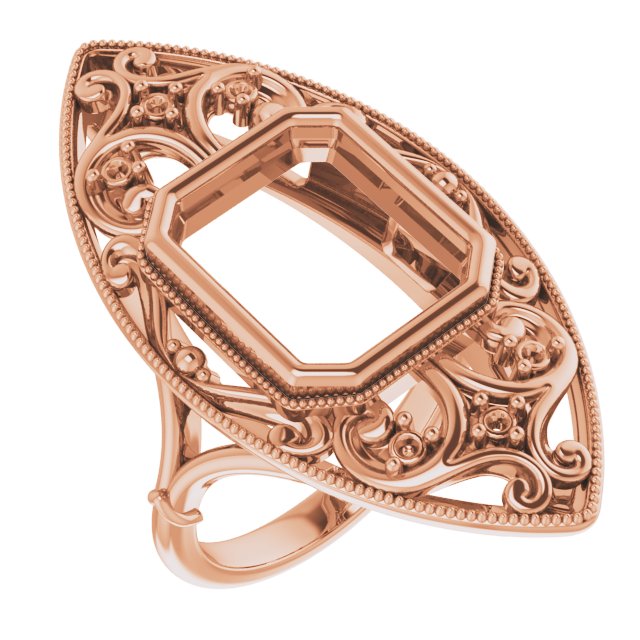 Vintage-Inspired Bezel-Set Ring