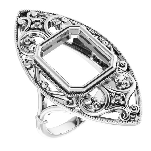 Vintage-Inspired Bezel-Set Ring