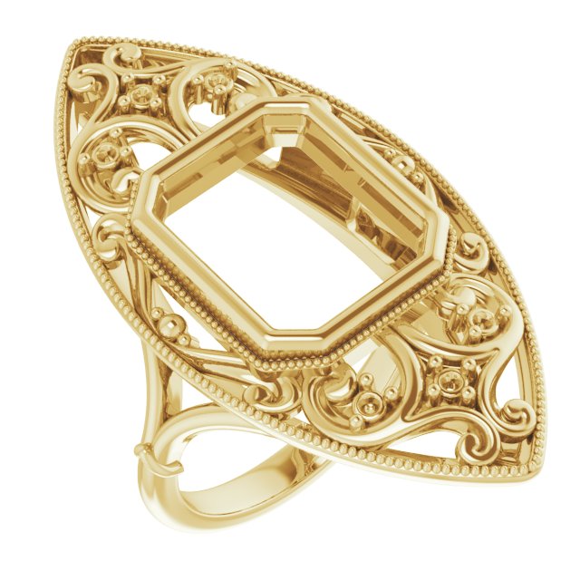 Vintage-Inspired Bezel-Set Ring