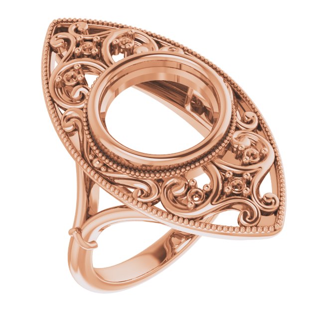 Vintage-Inspired Bezel-Set Ring