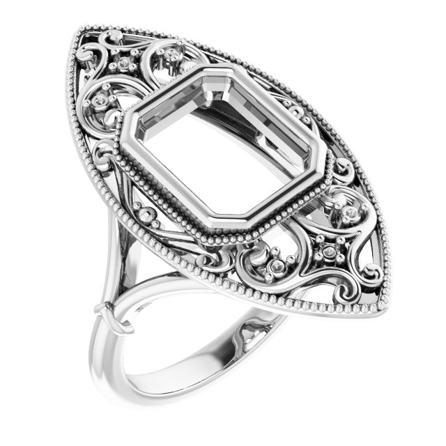 Vintage-Inspired Bezel-Set Ring