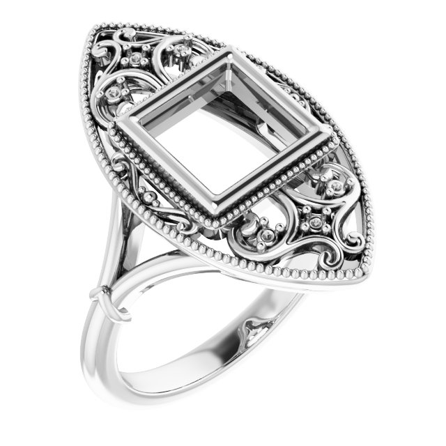 Vintage-Inspired Bezel-Set Ring