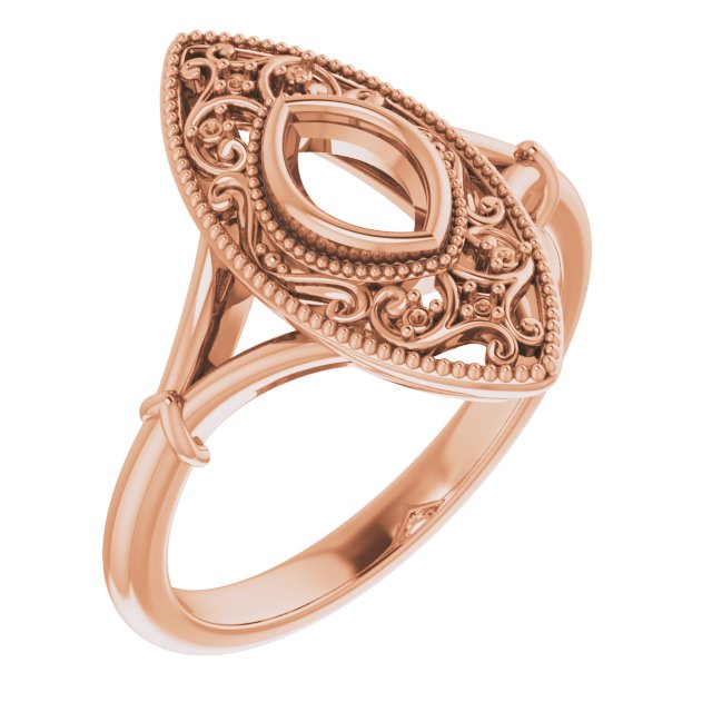 Vintage-Inspired Bezel-Set Ring
