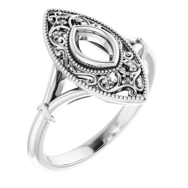 Vintage-Inspired Bezel-Set Ring