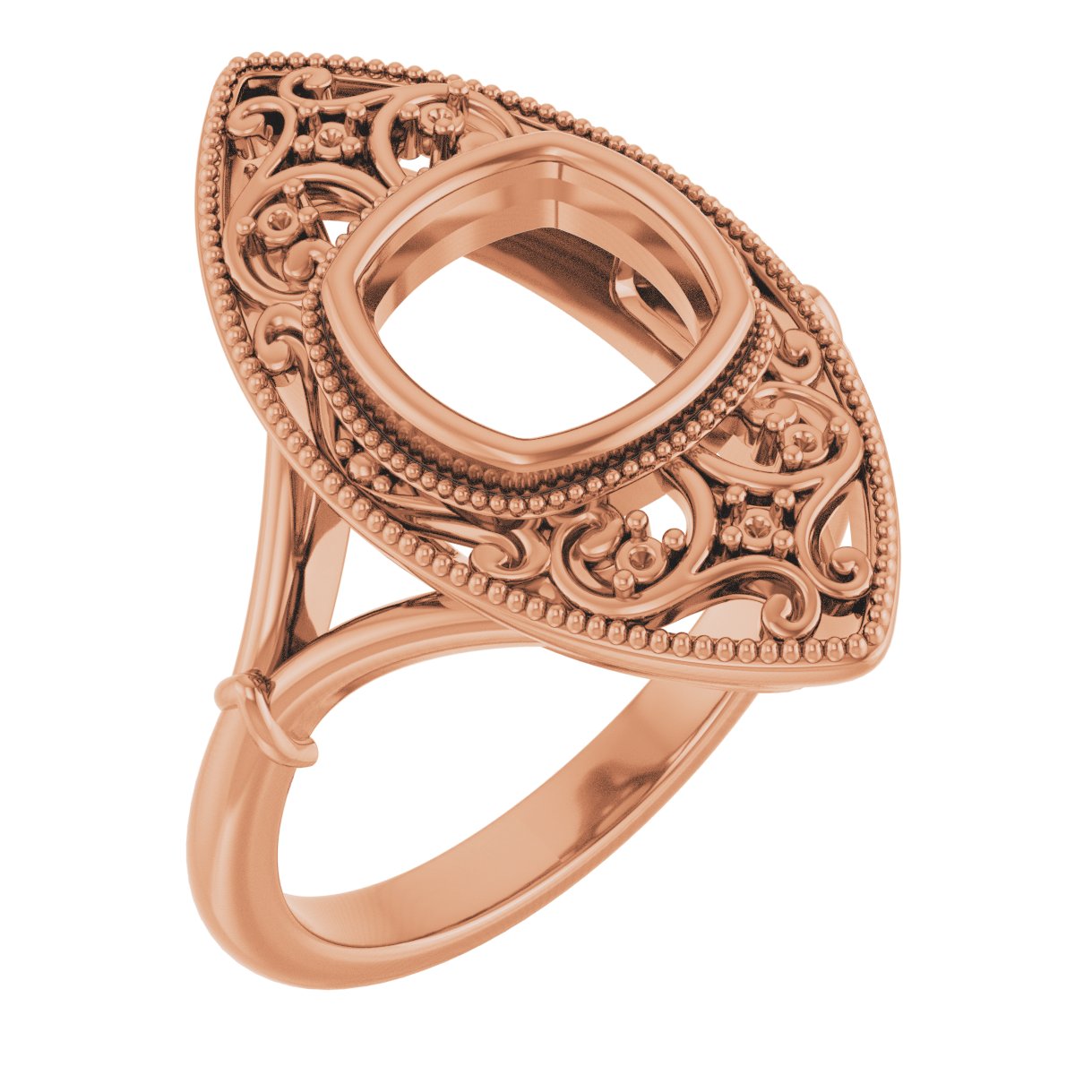 Vintage-Inspired Bezel-Set Ring