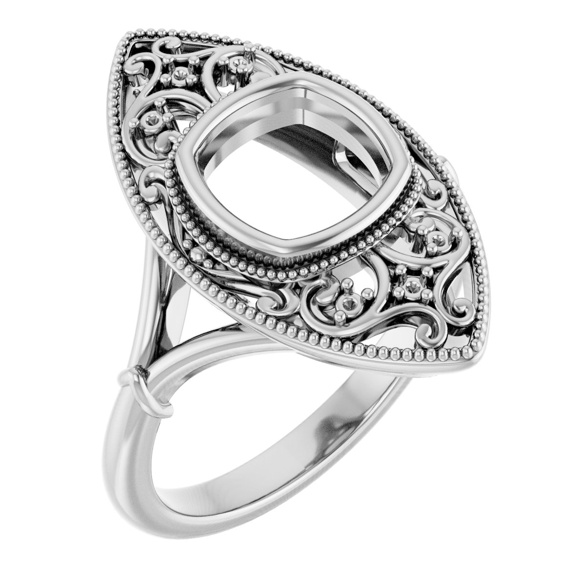 Vintage-Inspired Bezel-Set Ring