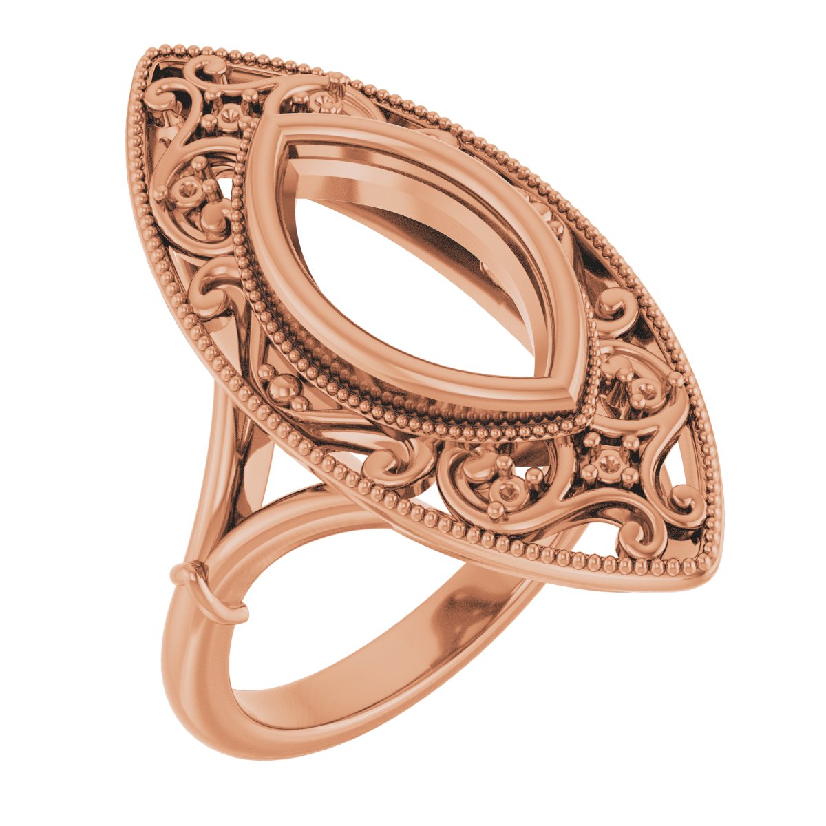 Vintage-Inspired Bezel-Set Ring