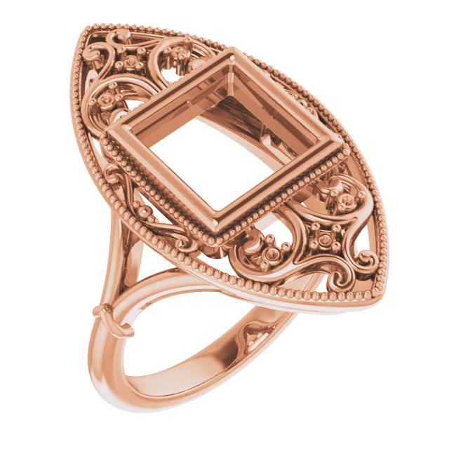 Vintage-Inspired Bezel-Set Ring